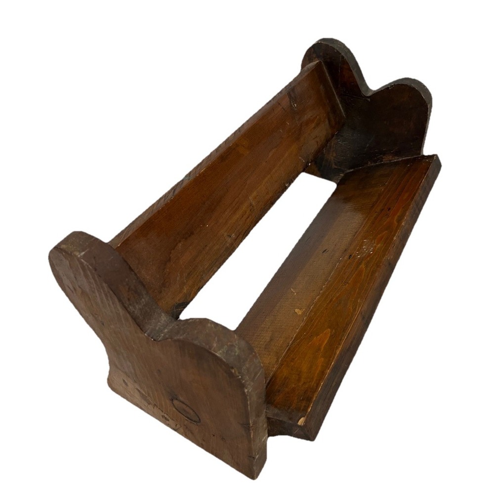 Wooden Brown Rustic Shelf - Picture 6 of 9